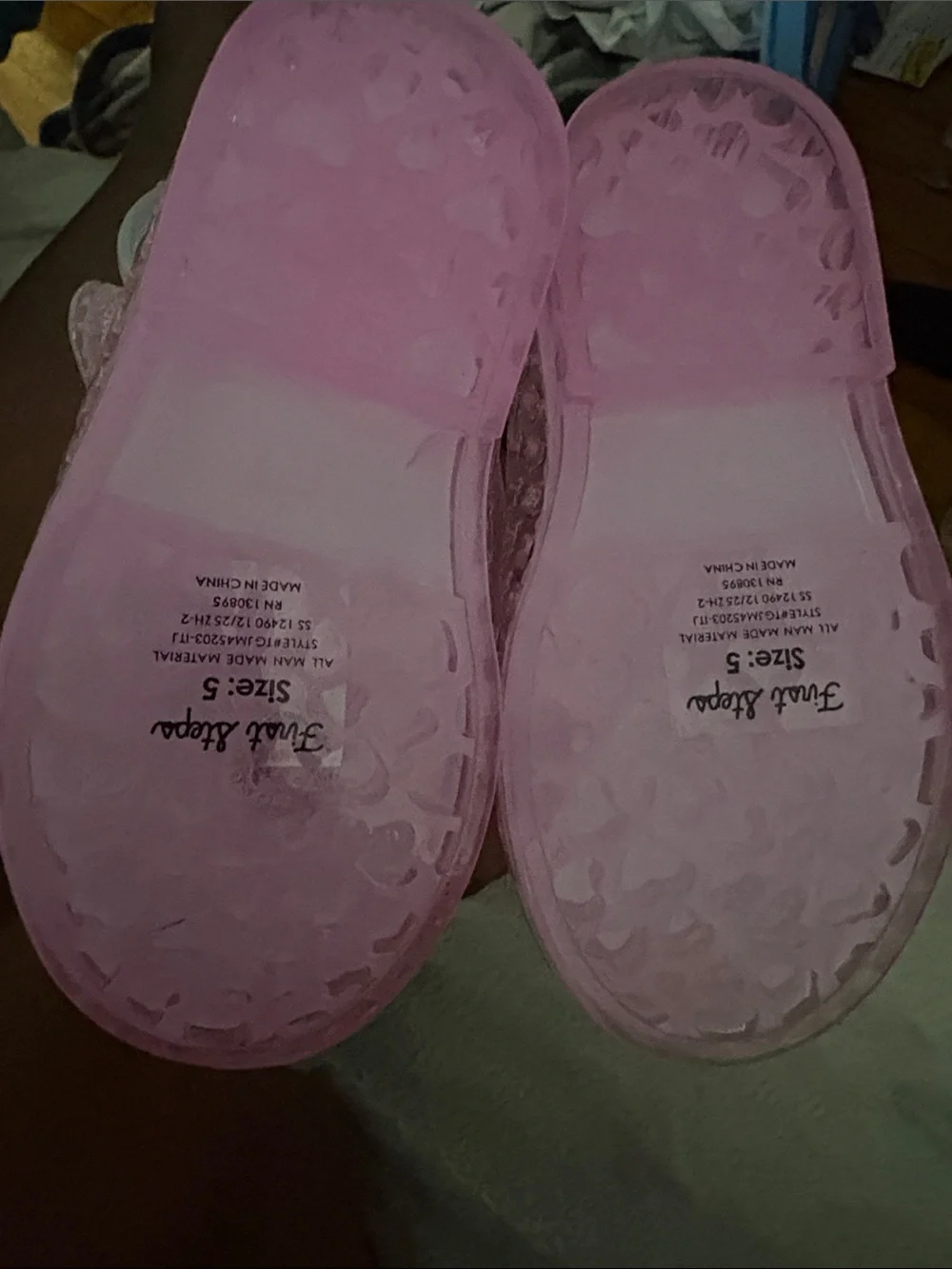 First Steps Pink Jelly Water Shoes for Kids